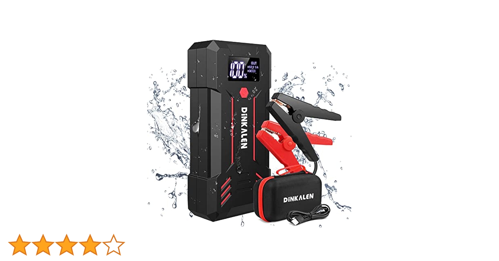 ジャンプスターター 12V バッテリー 23800mAh 最大電流3000A⑨ Amazon | DINKALEN ジャンプスターター 12V バッテリー エンジン